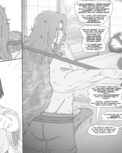 Tyber The Mercenary Ends A Lord’s Line Comic Porn page 1