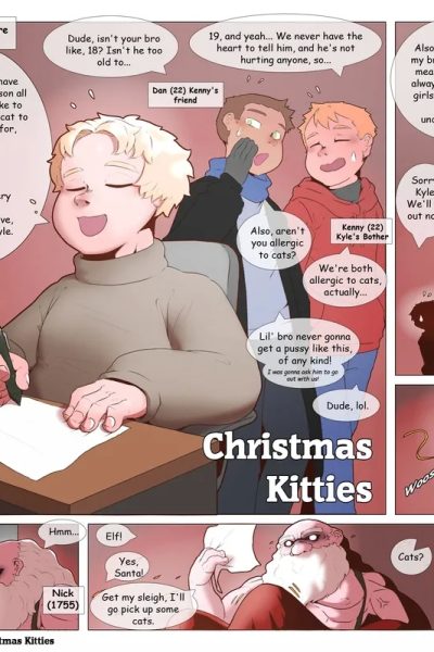 Christmas Kitties Comic Porn page 1
