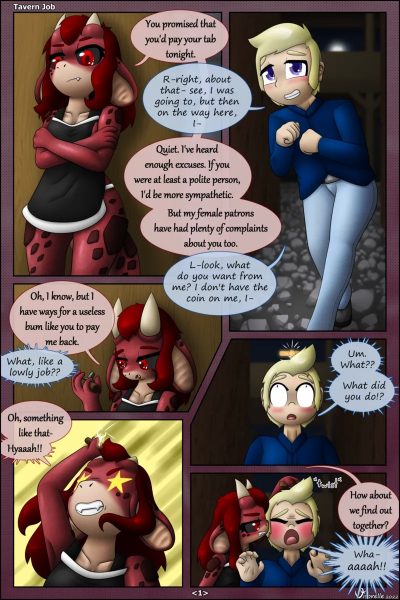 Tavern Job Comic Porn page 1